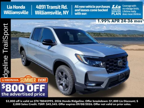 Silver 2026 Honda Ridgeline TrailSport for sale in Buffalo, NY