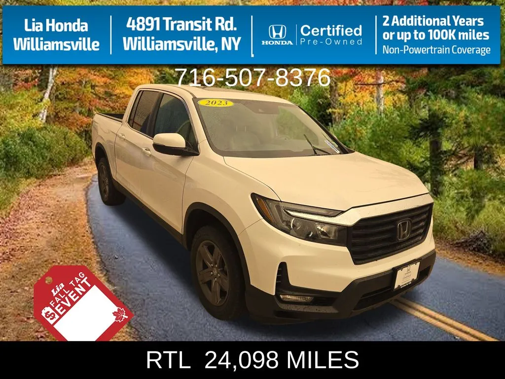 White 2023 Honda Ridgeline RTL for sale in Buffalo, NY