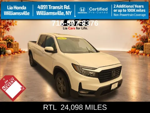 White 2023 Honda Ridgeline RTL for sale in Buffalo, NY