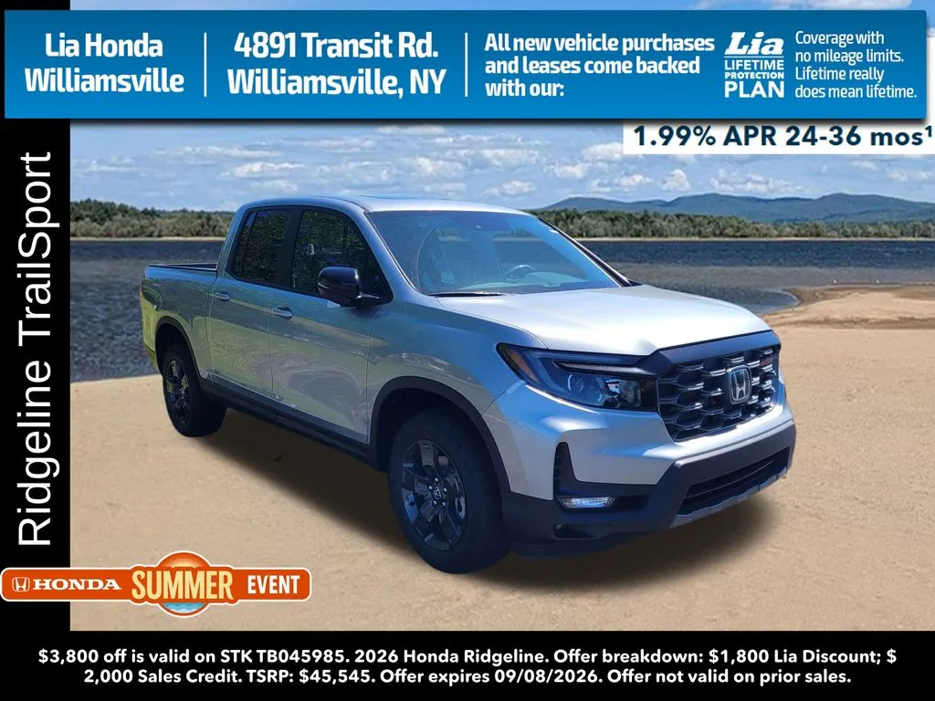 Silver 2026 Honda Ridgeline TrailSport for sale in Buffalo, NY