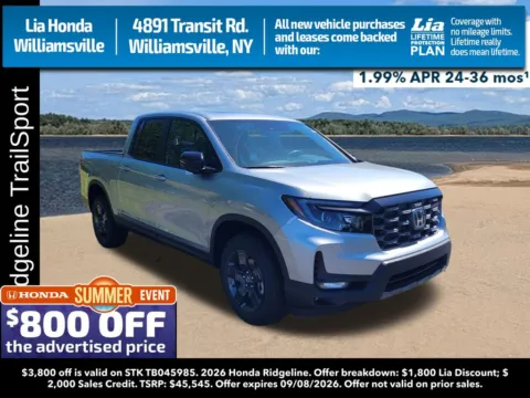 Silver 2026 Honda Ridgeline TrailSport for sale in Buffalo, NY