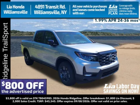 Silver 2026 Honda Ridgeline TrailSport for sale in Buffalo, NY