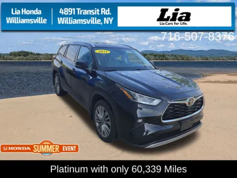 Black 2021 Toyota Highlander Platinum for sale in Buffalo, NY