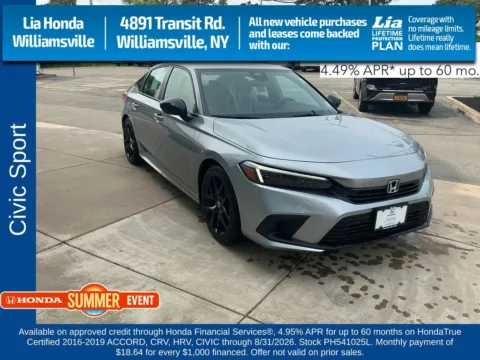 Silver 2023 Honda Civic Sport for sale in Buffalo, NY