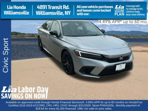 Silver 2023 Honda Civic Sport for sale in Buffalo, NY