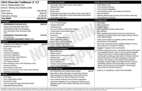 Another view of 2023 Chevrolet TrailBlazer LT for sale in Buffalo, NY at Lia Honda Williamsville
