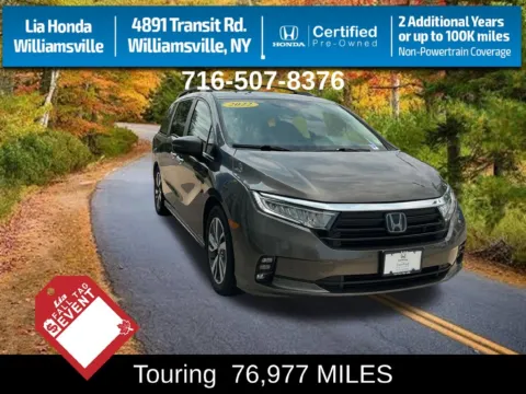 Gray 2022 Honda Odyssey Touring for sale in Buffalo, NY