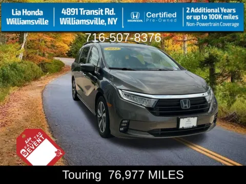 Gray 2022 Honda Odyssey Touring for sale in Buffalo, NY
