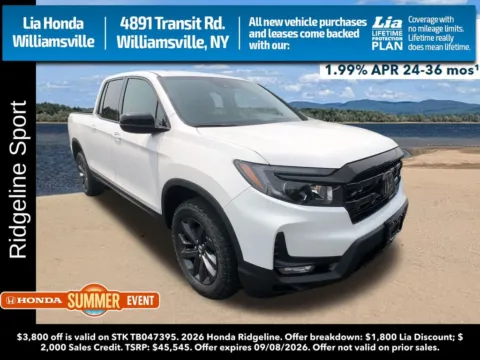 White 2026 Honda Ridgeline Sport for sale in Buffalo, NY