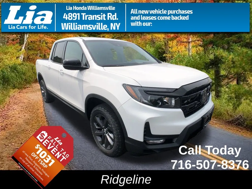 White 2026 Honda Ridgeline Sport for sale in Buffalo, NY
