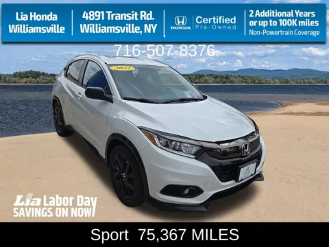 White 2022 Honda HR-V Sport for sale in Buffalo, NY