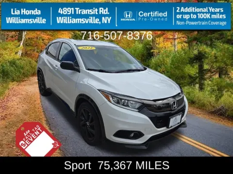 White 2022 Honda HR-V Sport for sale in Buffalo, NY