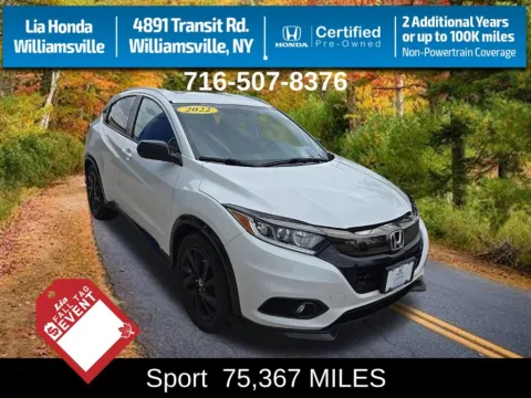 White 2022 Honda HR-V Sport for sale in Buffalo, NY