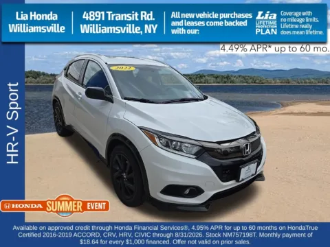 White 2022 Honda HR-V Sport for sale in Buffalo, NY