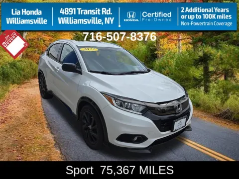 White 2022 Honda HR-V Sport for sale in Buffalo, NY