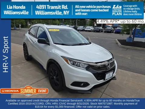 White 2022 Honda HR-V Sport for sale in Buffalo, NY