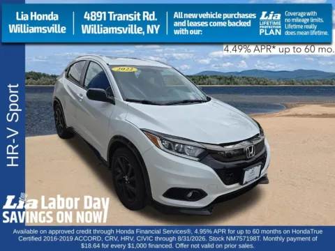 White 2022 Honda HR-V Sport for sale in Buffalo, NY