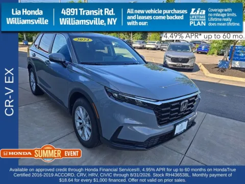 Gray 2024 Honda CR-V EX for sale in Buffalo, NY