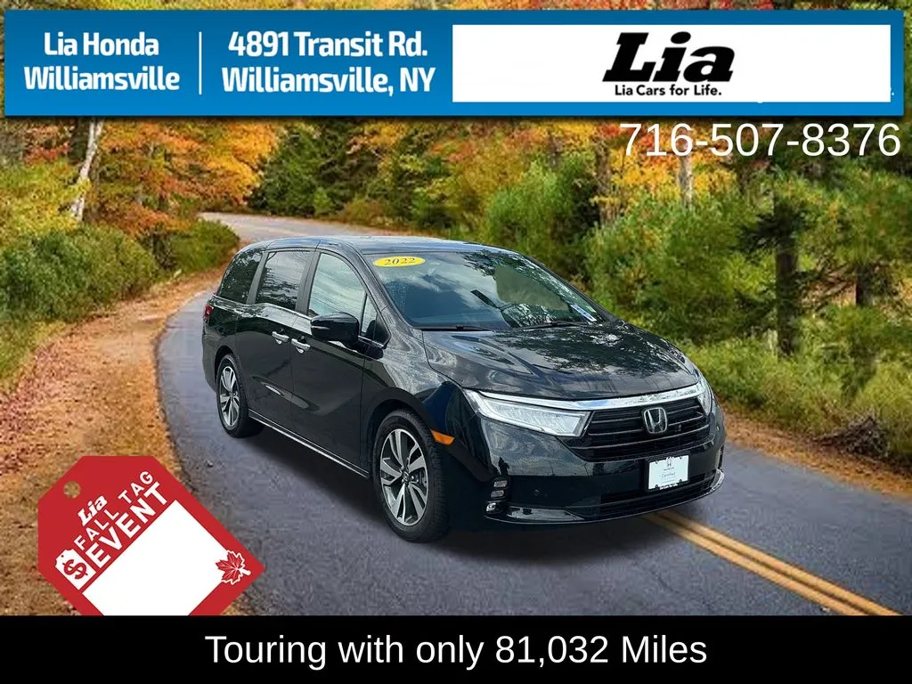 Black 2022 Honda Odyssey Touring for sale in Buffalo, NY