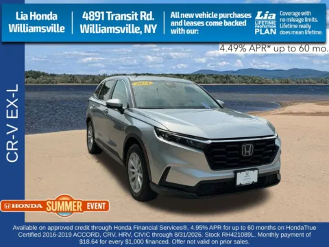 Silver 2024 Honda CR-V EX-L for sale in Buffalo, NY