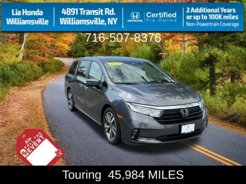Gray 2023 Honda Odyssey Touring for sale in Buffalo, NY