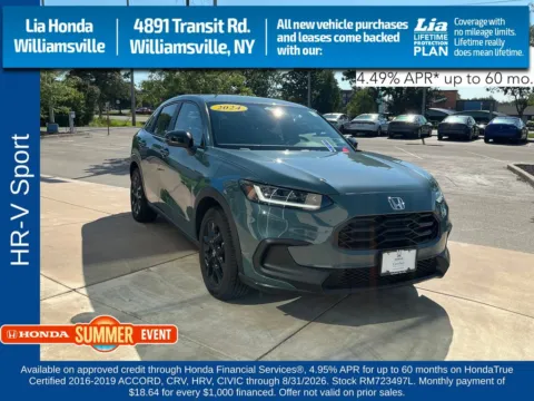 Green 2024 Honda HR-V Sport for sale in Buffalo, NY