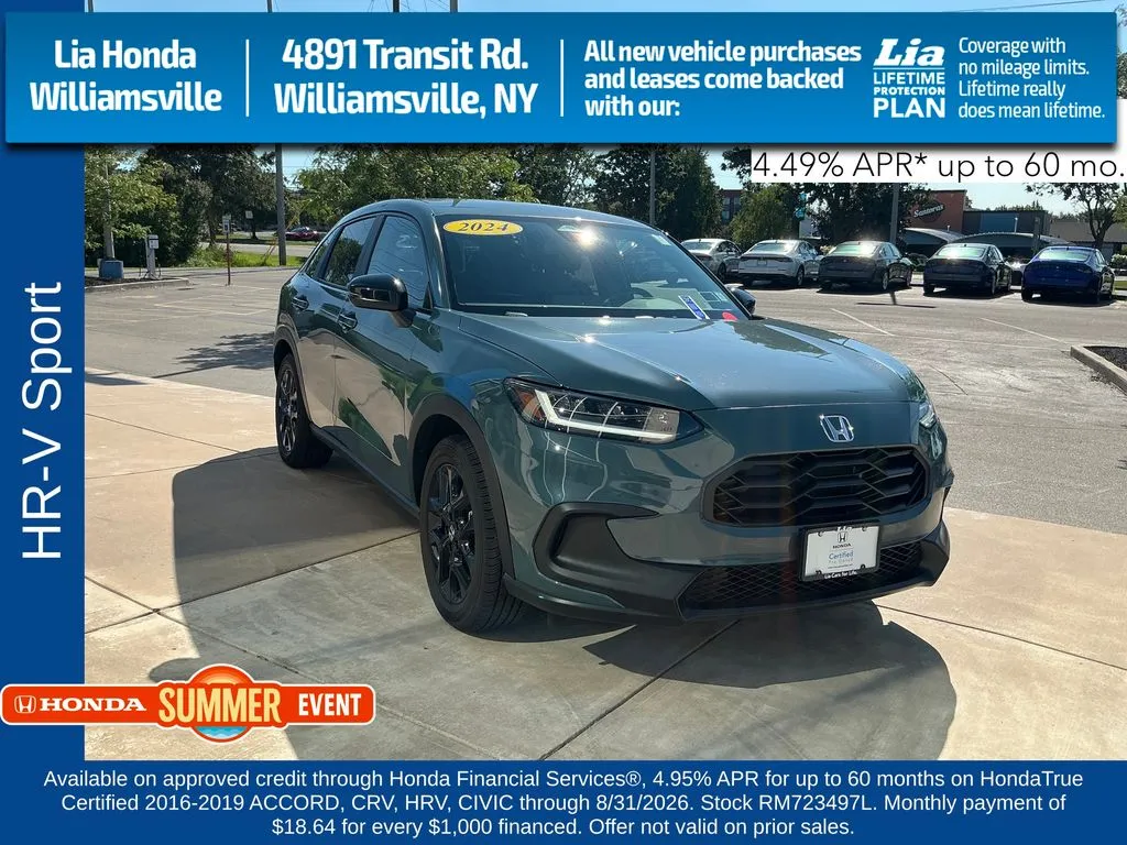 Green 2024 Honda HR-V Sport for sale in Buffalo, NY
