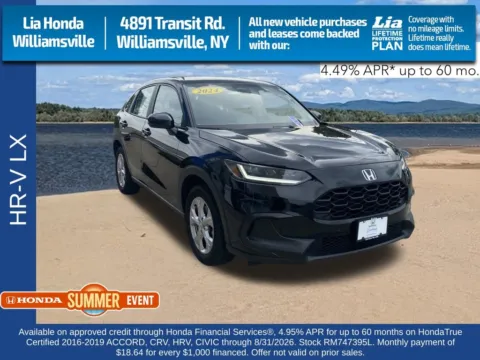 Black 2024 Honda HR-V LX for sale in Buffalo, NY