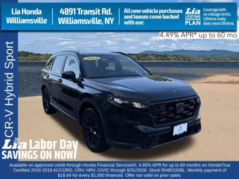 Black 2024 Honda CR-V Hybrid Sport for sale in Buffalo, NY