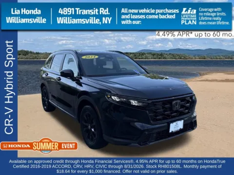 Black 2024 Honda CR-V Hybrid Sport for sale in Buffalo, NY
