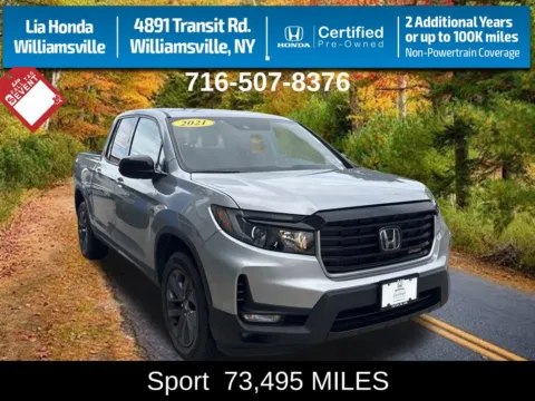 Silver 2021 Honda Ridgeline Sport for sale in Buffalo, NY