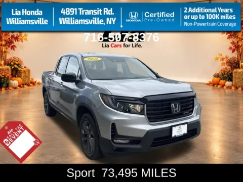 Silver 2021 Honda Ridgeline Sport for sale in Buffalo, NY