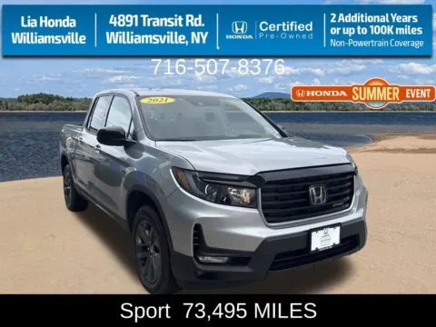 Silver 2021 Honda Ridgeline Sport for sale in Buffalo, NY