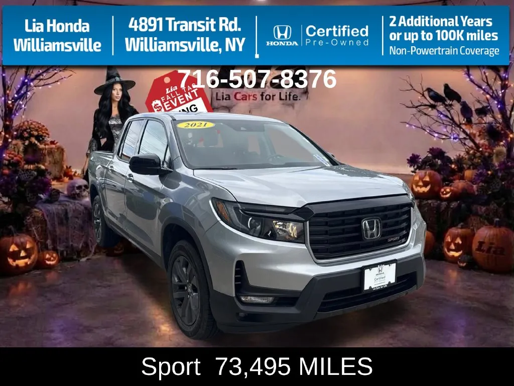 Silver 2021 Honda Ridgeline Sport for sale in Buffalo, NY