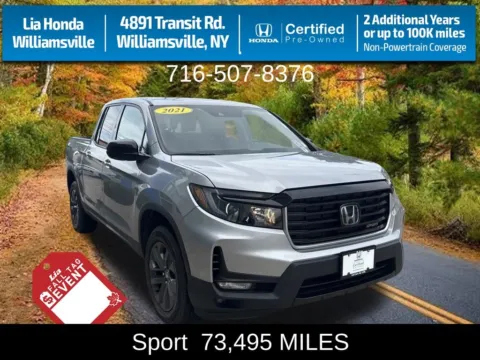 Silver 2021 Honda Ridgeline Sport for sale in Buffalo, NY