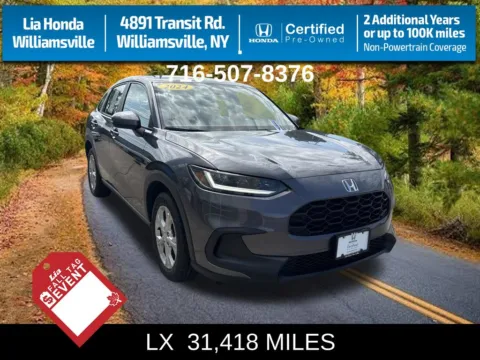 Gray 2024 Honda HR-V LX for sale in Buffalo, NY