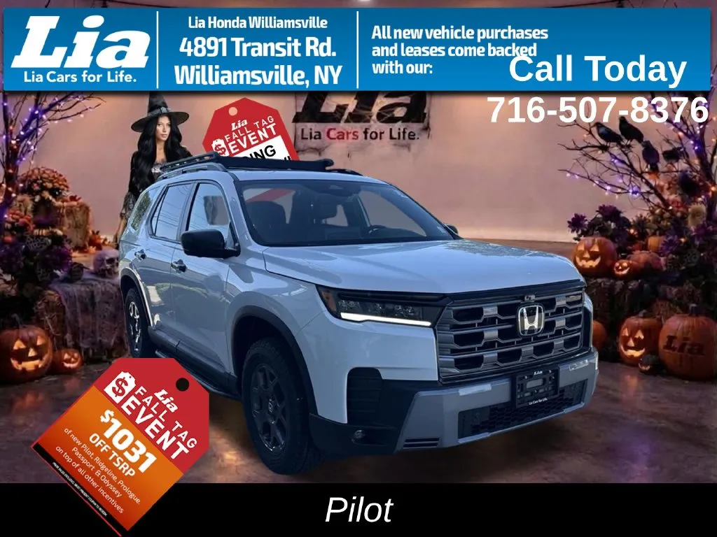 White 2026 Honda Pilot TrailSport for sale in Buffalo, NY