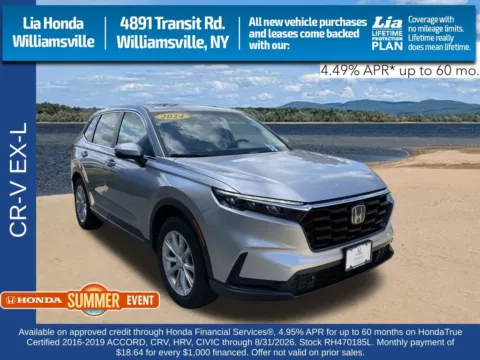 Silver 2024 Honda CR-V EX-L for sale in Buffalo, NY