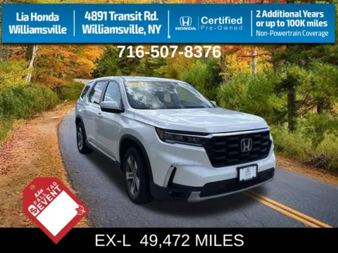 White 2024 Honda Pilot EX-L for sale in Buffalo, NY