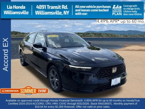 Black 2024 Honda Accord EX for sale in Buffalo, NY