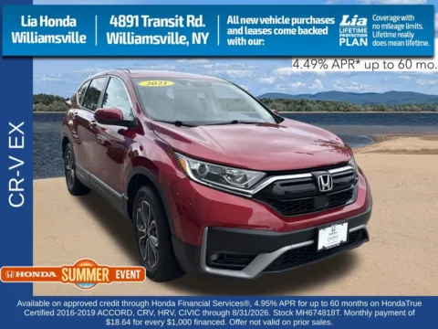 Red 2021 Honda CR-V EX for sale in Buffalo, NY