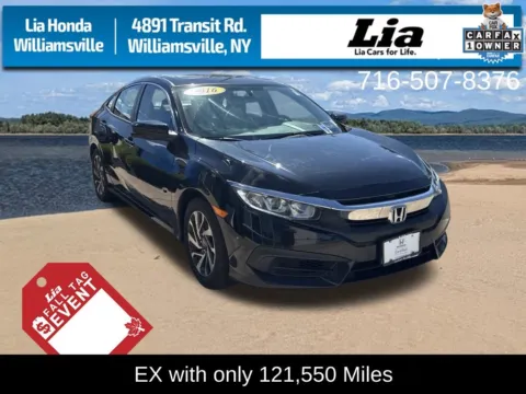 Black 2016 Honda Civic EX for sale in Buffalo, NY