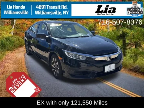 Black 2016 Honda Civic EX for sale in Buffalo, NY
