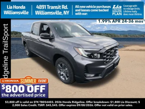 Gray 2026 Honda Ridgeline TrailSport for sale in Buffalo, NY