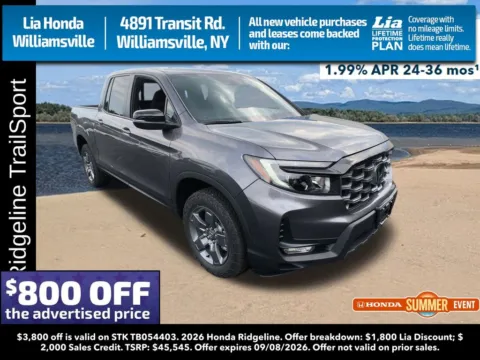 Gray 2026 Honda Ridgeline TrailSport for sale in Buffalo, NY