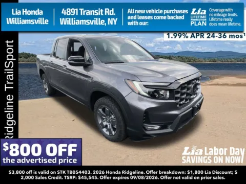 Gray 2026 Honda Ridgeline TrailSport for sale in Buffalo, NY