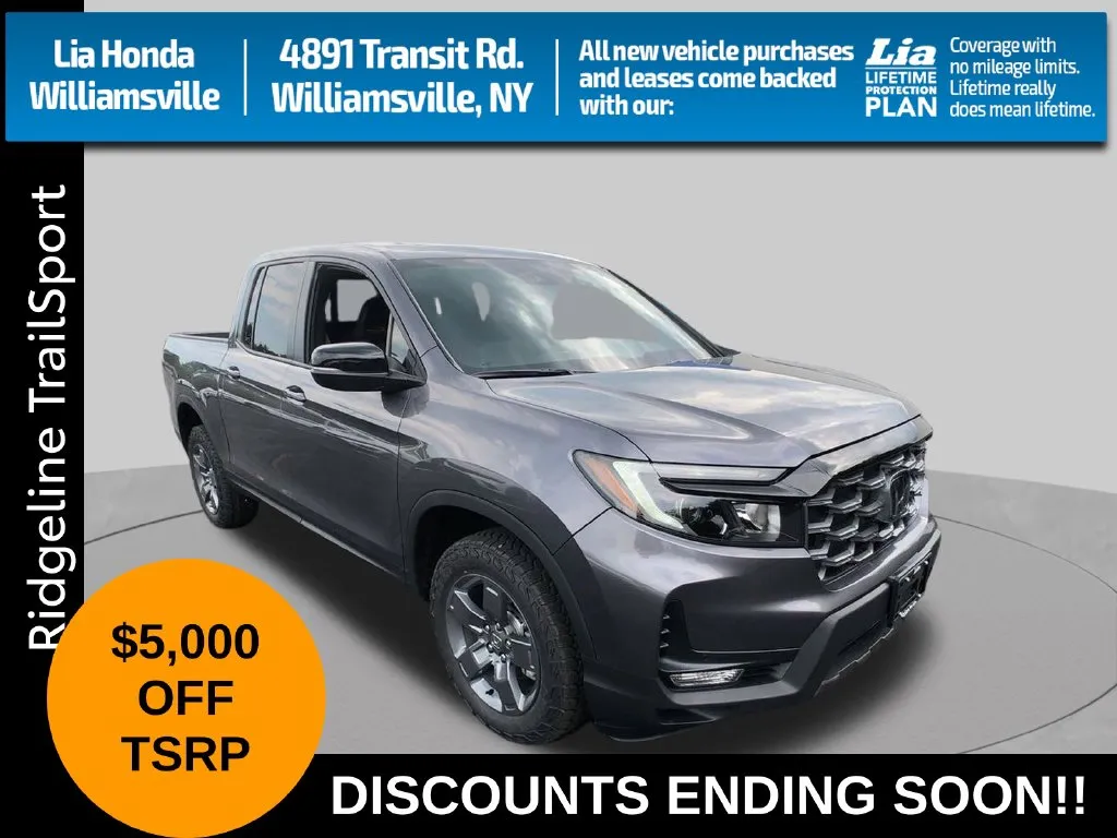Gray 2026 Honda Ridgeline TrailSport for sale in Buffalo, NY