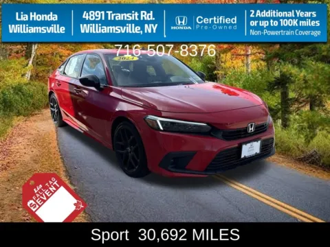 Red 2024 Honda Civic Sport for sale in Buffalo, NY