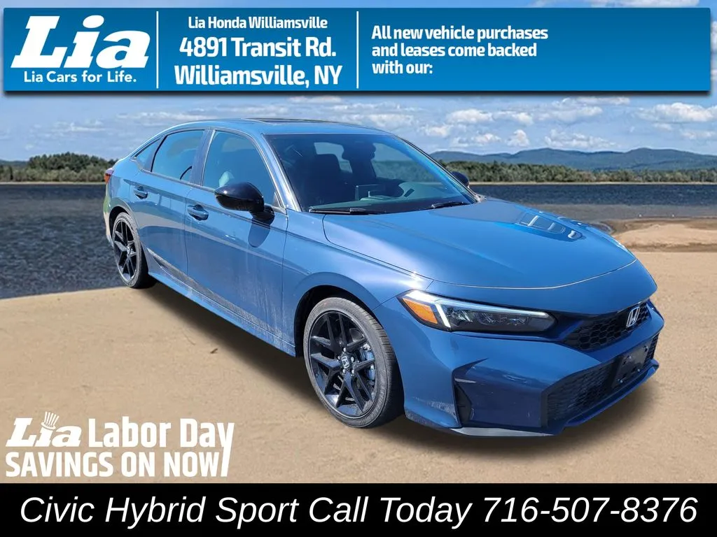 Blue 2026 Honda Civic Hybrid Sport for sale in Buffalo, NY
