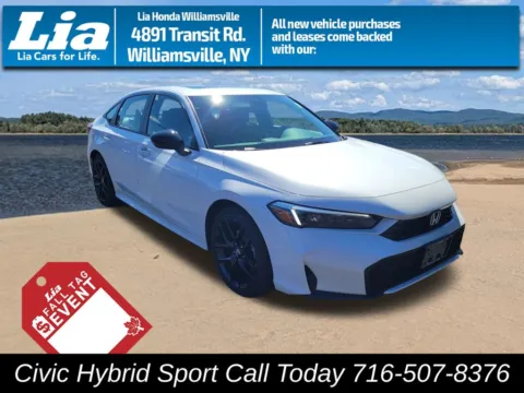 White 2026 Honda Civic Hybrid Sport for sale in Buffalo, NY
